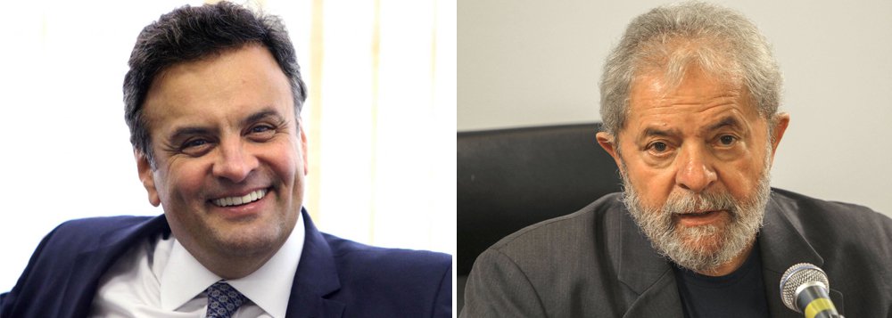Jornalista Fernando Brito, do Tijolaço, questiona o tratamento diferenciado entre o ex-presidente Lula e o senador Aécio Neves; ambos depuseram à Polícia Federal no âmbito da Operação Lava Jato, mas em condições adversas; 'Qual é a razão de um ter sido chamado a depor, com toda a recomendável discrição que se deve ter em relação a uma figura pública e o outro ter sido arrastado por uma escolta armada para uma sala de aeroporto, convertida em sala de interrogatório até agora por razões nada esclarecidas', questiona Brito (Foto: Romulo Faro) Jornalista Fernando Brito, do Tijolaço, questiona o tratamento diferenciado entre o ex-presidente Lula e o senador Aécio Neves; ambos depuseram à Polícia Federal no âmbito da Operação Lava Jato, mas em condições adversas; 'Qual é a razão de um ter sido chamado a depor, com toda a recomendável discrição que se deve ter em relação a uma figura pública e o outro ter sido arrastado por uma escolta armada para uma sala de aeroporto, convertida em sala de interrogatório até agora por razões nada esclarecidas', questiona Brito