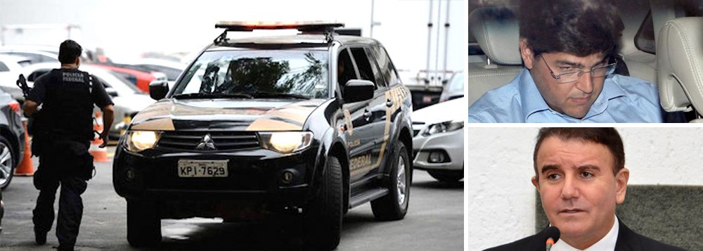 Polícia Federal deflagou nesta quarta-feira, 30, a 12ª fase da operação Acrônimo. Foram cumpridos quatro mandados de condução coercitiva em Brasília e no Tocantins contra suspeitos de envolvimento em fraudes no Detran; entre os alvos de condução coercitiva estão o deputado estadual Eduardo Siqueira Campos (DEM); além dele, o ex-diretor do Detran coronel Julio Cesar Mamede, que foram citados na delação premiada do empresário Benedito Oliveira, o Bené (Foto: Aquiles Lins) Polícia Federal deflagou nesta quarta-feira, 30, a 12ª fase da operação Acrônimo. Foram cumpridos quatro mandados de condução coercitiva em Brasília e no Tocantins contra suspeitos de envolvimento em fraudes no Detran; entre os alvos de condução coercitiva estão o deputado estadual Eduardo Siqueira Campos (DEM); além dele, o ex-diretor do Detran coronel Julio Cesar Mamede, que foram citados na delação premiada do empresário Benedito Oliveira, o Bené