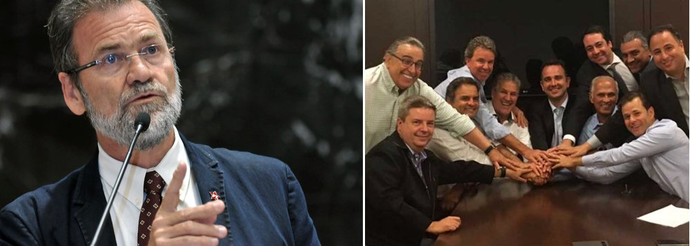 O deputado estadual Durval Ângelo (PT) acusa o senador Aécio Neves (PSDB) - a quem chama de “o inconformado homem dos Neves” - de articular a queda do governador Fernando Pimentel (PT) desde que atraiu o apoio do vice-governador do Estado, Antônio Andrade (PMDB), para apoiar João Leite (PSDB) na disputa pela prefeitura de BH; como essa estratégia não funcionou, agora tenta uma armação, junto com a oposição na Assembleia Legislativa, defendendo que o parlamento não precisa ser consultado sobre abertura de processo contra governador (Foto: Voney Malta) O deputado estadual Durval Ângelo (PT) acusa o senador Aécio Neves (PSDB) - a quem chama de “o inconformado homem dos Neves” - de articular a queda do governador Fernando Pimentel (PT) desde que atraiu o apoio do vice-governador do Estado, Antônio Andrade (PMDB), para apoiar João Leite (PSDB) na disputa pela prefeitura de BH; como essa estratégia não funcionou, agora tenta uma armação, junto com a oposição na Assembleia Legislativa, defendendo que o parlamento não precisa ser consultado sobre abertura de processo contra governador