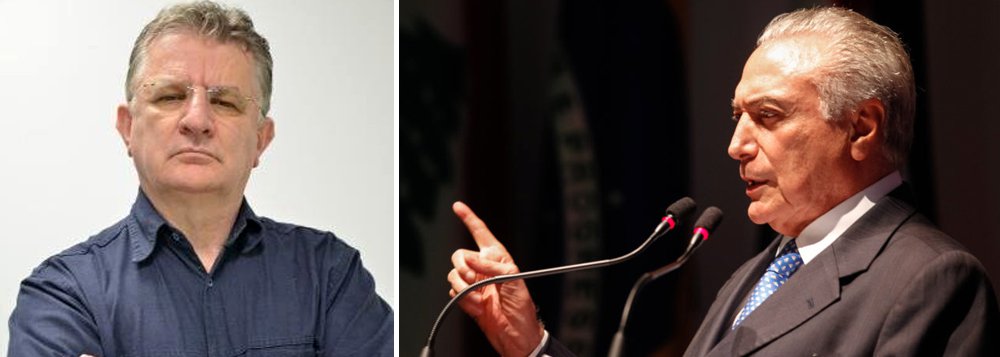 "A ousadia da quadrilha é de tamanha envergadura que no silêncio sinuoso das noites brasilienses conspirava-se à larga para anistiar centenas de corruptos, não só pelo caixa 2, mas por todos os crimes conexos envolvendo as propinas relativas a desvios de empresas estatais. A conspiração atravessava os corredores do Planalto, da Câmara dos Deputados e do Senado e tinha em Temer um dos principais interessados por ser beneficiário direto", diz o sociólogo Aldo Fornazieri (Foto: Leonardo Attuch) "A ousadia da quadrilha é de tamanha envergadura que no silêncio sinuoso das noites brasilienses conspirava-se à larga para anistiar centenas de corruptos, não só pelo caixa 2, mas por todos os crimes conexos envolvendo as propinas relativas a desvios de empresas estatais. A conspiração atravessava os corredores do Planalto, da Câmara dos Deputados e do Senado e tinha em Temer um dos principais interessados por ser beneficiário direto", diz o sociólogo Aldo Fornazieri