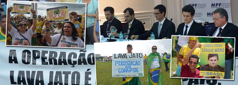 "O Estado de exceção é uma expressão renovada da ditadura que, como a ditadura pura e simples, foi oficialmente execrada, trata de resgatar formas de ação ditatoriais no marco de um regime institucional", escreve o colunista do 247 Emir Sader; "De novo se alega a necessidade excepcional, supostamente para defender a democracia, para atentar profundamente contra ela. Em nome da corrupção, procuradores que deveriam zelar por ela, ganhando salários de marajás, muito acima do permitido pela Constituição, querem legalizar suas arbitrariedades, tornando-as normas e impondo um Estado de exceção legalizado no Brasil", afirma (Foto: Emir Sader) "O Estado de exceção é uma expressão renovada da ditadura que, como a ditadura pura e simples, foi oficialmente execrada, trata de resgatar formas de ação ditatoriais no marco de um regime institucional", escreve o colunista do 247 Emir Sader; "De novo se alega a necessidade excepcional, supostamente para defender a democracia, para atentar profundamente contra ela. Em nome da corrupção, procuradores que deveriam zelar por ela, ganhando salários de marajás, muito acima do permitido pela Constituição, querem legalizar suas arbitrariedades, tornando-as normas e impondo um Estado de exceção legalizado no Brasil", afirma