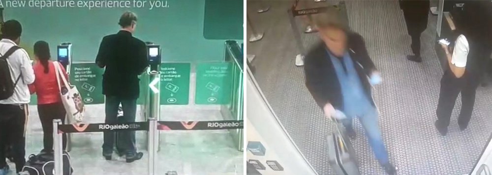Câmera de segurança do Aeroporto do Galeão, no Rio de Janeiro, filmou o empresário Eike Batista embarcando para Nova York na última terça-feira 24; ele pegou o voo numero 974 da American Airlines, às 11h30; alvo da Operação Eficiência, Eike é considerado foragido e procurado pela Interpol; autoridades acreditam que ele possa ter fugido para Alemanha (Foto: Gisele Federicce) Câmera de segurança do Aeroporto do Galeão, no Rio de Janeiro, filmou o empresário Eike Batista embarcando para Nova York na última terça-feira 24; ele pegou o voo numero 974 da American Airlines, às 11h30; alvo da Operação Eficiência, Eike é considerado foragido e procurado pela Interpol; autoridades acreditam que ele possa ter fugido para Alemanha