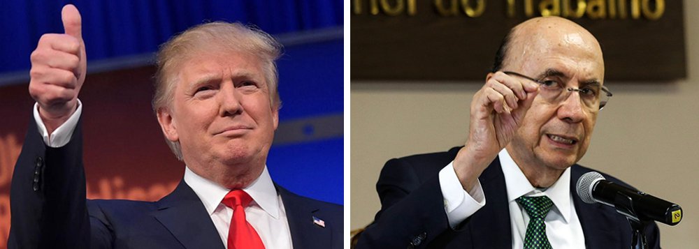 Ministro da Fazenda, Henrique Meirelles, diz que o governo brasileiro precisa aprovar uma série de reformas orçamentárias para proteger a economia da volatilidade global decorrente da eleição de Donald Trump para a Presidência dos Estados Unidos; "Quanto mais rápido aprovarmos as reformas, mais rapidamente o risco do país pode cair", afirmou; a maior crise da história do País, porém, foi iniciada com o golpe parlamentar de 2016, liderado pelo atual governo (Foto: Gisele Federicce) Ministro da Fazenda, Henrique Meirelles, diz que o governo brasileiro precisa aprovar uma série de reformas orçamentárias para proteger a economia da volatilidade global decorrente da eleição de Donald Trump para a Presidência dos Estados Unidos; "Quanto mais rápido aprovarmos as reformas, mais rapidamente o risco do país pode cair", afirmou; a maior crise da história do País, porém, foi iniciada com o golpe parlamentar de 2016, liderado pelo atual governo