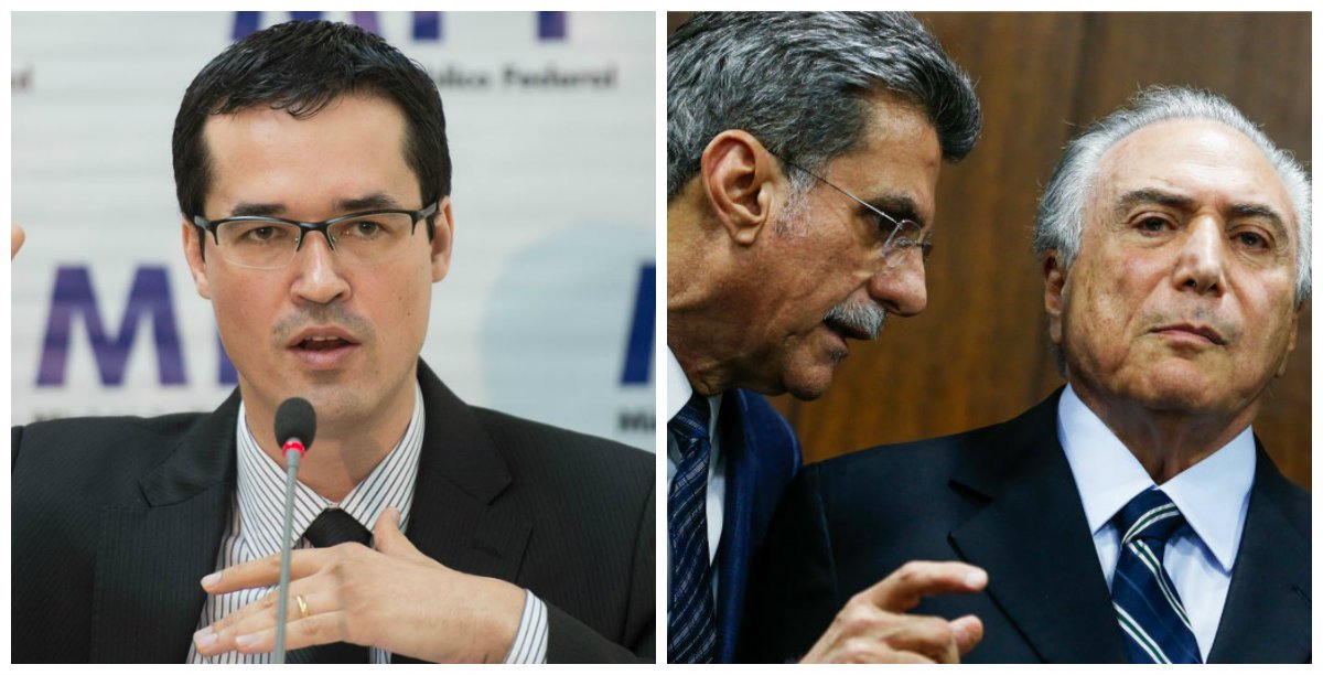 Ao se pronunciar, nesta tarde, sobre a reação do Congresso Nacional às "10 medidas contra a corrupção", o procurador Deltan Dallagnol, que coordena a força-tarefa da Lava Jato, mandou um recado indireto para o governo Temer; "O objetivo é estancar a sangria", disse ele, referindo-se à frase dita pelo senador Romero Jucá (PMDB-RR), líder do governo Temer, num grampo com Sergio Machado; Jucá dizia ser necessário derrubar a presidente Dilma Rousseff e colocar Michel Temer em seu lugar para frear a Operação Lava Jato; vídeo (Foto: Leonardo Attuch) Ao se pronunciar, nesta tarde, sobre a reação do Congresso Nacional às "10 medidas contra a corrupção", o procurador Deltan Dallagnol, que coordena a força-tarefa da Lava Jato, mandou um recado indireto para o governo Temer; "O objetivo é estancar a sangria", disse ele, referindo-se à frase dita pelo senador Romero Jucá (PMDB-RR), líder do governo Temer, num grampo com Sergio Machado; Jucá dizia ser necessário derrubar a presidente Dilma Rousseff e colocar Michel Temer em seu lugar para frear a Operação Lava Jato; vídeo