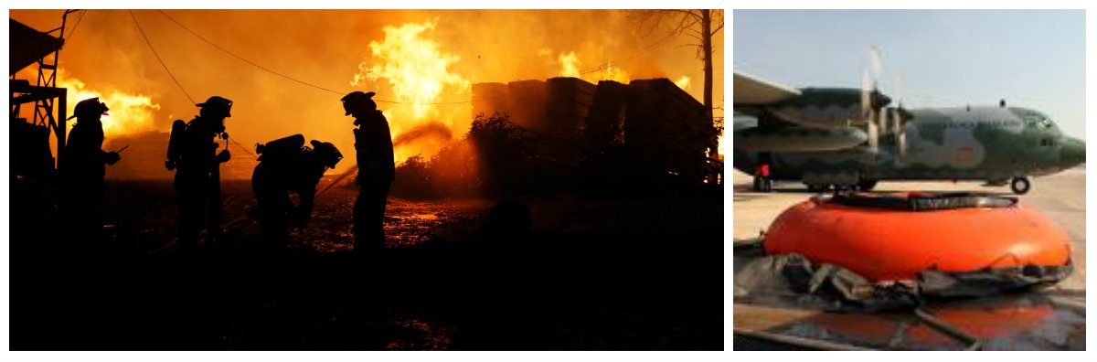 A Força Aérea Brasileira enviou hoje para Santiago, no Chile, duas aeronaves Hércules para auxiliar no combate a um dos piores incêndios da história daquele país; segundo boletim da Corporación Nacional Forestal (Conaf), até ontem havia 110 incêndios florestais ativos; os incêndios já deixaram 11 mortos e queimaram uma área de cerca de 374 mil hectares; as regiões mais afetadas são as do centro e do sul do país
(Foto: Fatima 247) A Força Aérea Brasileira enviou hoje para Santiago, no Chile, duas aeronaves Hércules para auxiliar no combate a um dos piores incêndios da história daquele país; segundo boletim da Corporación Nacional Forestal (Conaf), até ontem havia 110 incêndios florestais ativos; os incêndios já deixaram 11 mortos e queimaram uma área de cerca de 374 mil hectares; as regiões mais afetadas são as do centro e do sul do país