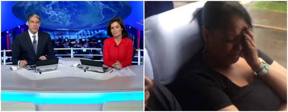 O Jornal Nacional, da TV Globo, se tornou alvo de críticas nas redes sociais após a exibição de uma reportagem na noite deste sábado (3) na qual entrevista familiares das vítimas do acidente com o avião da Chapecoense dentro de um ônibus, a caminho do aeroporto --onde receberiam os corpos--, e depois em direção ao velório, no estádio; a reportagem de quase seis minutos, feita pela repórter Kíria Meurer, da RBS TV, afiliada da Globo em Santa Catarina, com o seu próprio celular, foi classificada de "desnecessária", "invasiva" e "sensacionalista" (Foto: Valter Lima) O Jornal Nacional, da TV Globo, se tornou alvo de críticas nas redes sociais após a exibição de uma reportagem na noite deste sábado (3) na qual entrevista familiares das vítimas do acidente com o avião da Chapecoense dentro de um ônibus, a caminho do aeroporto --onde receberiam os corpos--, e depois em direção ao velório, no estádio; a reportagem de quase seis minutos, feita pela repórter Kíria Meurer, da RBS TV, afiliada da Globo em Santa Catarina, com o seu próprio celular, foi classificada de "desnecessária", "invasiva" e "sensacionalista"
