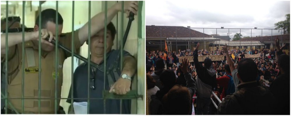 Colégios já desocupados por estudantes secundaristas no Paraná tiveram o adiamento do Exame Nacional do Ensino Médio (Enem) mantido pelo Ministério da Educação (MEC), conforme divulgou o próprio governo federal nesta sexta-feira (4); o Paraná é o segundo estado com o maior número de candidatos do Enem afetados pelo adiamento das provas; em todo o estado, 77 dos 682 locais de prova paranaenses tiveram a data do exame transferida para 3 e 4 de dezembro; isso afeta a realização das provas para 43.618 candidatos; nos últimos dias, a Justiça concedeu liminares ao governo do estado, garantindo a reintegração de posse de várias escolas (Foto: Valter Lima) Colégios já desocupados por estudantes secundaristas no Paraná tiveram o adiamento do Exame Nacional do Ensino Médio (Enem) mantido pelo Ministério da Educação (MEC), conforme divulgou o próprio governo federal nesta sexta-feira (4); o Paraná é o segundo estado com o maior número de candidatos do Enem afetados pelo adiamento das provas; em todo o estado, 77 dos 682 locais de prova paranaenses tiveram a data do exame transferida para 3 e 4 de dezembro; isso afeta a realização das provas para 43.618 candidatos; nos últimos dias, a Justiça concedeu liminares ao governo do estado, garantindo a reintegração de posse de várias escolas