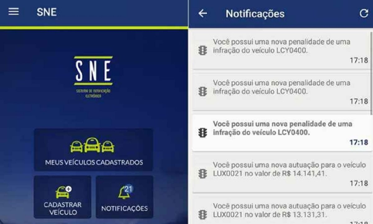 O Detran/CE aderiu, ao Sistema de Notificação Eletrônica (SNE), uma ferramenta que possibilita o desconto de 40% no valor de multas de trânsito para proprietários de veículos cadastrados no sistema. Para ter direito ao desconto de 40%, o condutor do veículo, além de ter que fazer o cadastrado no SNE, deve reconhecer o cometimento da infração de trânsito. O sistema está disponível aos usuários pela internet ou por aplicativo, no endereço eletrônico sne.denatran.serpro.gov.br (Foto: Fatima 247) O Detran/CE aderiu, ao Sistema de Notificação Eletrônica (SNE), uma ferramenta que possibilita o desconto de 40% no valor de multas de trânsito para proprietários de veículos cadastrados no sistema. Para ter direito ao desconto de 40%, o condutor do veículo, além de ter que fazer o cadastrado no SNE, deve reconhecer o cometimento da infração de trânsito. O sistema está disponível aos usuários pela internet ou por aplicativo, no endereço eletrônico sne.denatran.serpro.gov.br