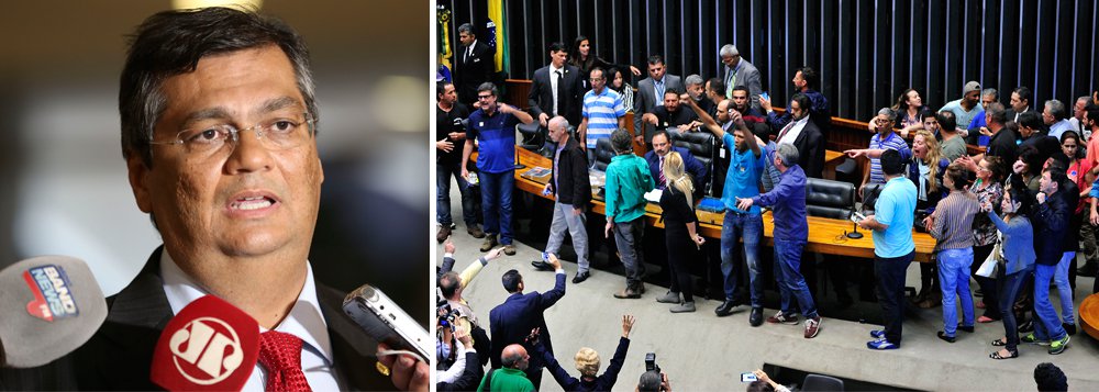 Por meio de sua conta pessoal no Twitter, o governador Flávio Dino (PCdoB) criticou a invasão da Câmara dos Deputados por manifestantes que pediam intervenção militar no país; "O demônio do fascismo, quando sai da garrafa, produz coisas assim", afirmou; "O ódio que já havia nas redes sociais transbordou para as ruas e o nome disse é fascismo. Tiraram o gênio do fascismo da garrafa e agora não sabem como colocá-lo de volta", disse Flávio Dino, lamentando que o país venha desperdiçando todo seu potencial de desenvolvimento pela intolerância e falta de diálogo entre os entes políticos (Foto: Aquiles Lins) Por meio de sua conta pessoal no Twitter, o governador Flávio Dino (PCdoB) criticou a invasão da Câmara dos Deputados por manifestantes que pediam intervenção militar no país; "O demônio do fascismo, quando sai da garrafa, produz coisas assim", afirmou; "O ódio que já havia nas redes sociais transbordou para as ruas e o nome disse é fascismo. Tiraram o gênio do fascismo da garrafa e agora não sabem como colocá-lo de volta", disse Flávio Dino, lamentando que o país venha desperdiçando todo seu potencial de desenvolvimento pela intolerância e falta de diálogo entre os entes políticos