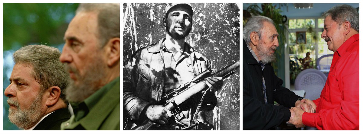 Ex-presidente Luiz Inácio Lula da Silva, que viajou a Cuba para participar do funeral do líder revolucionário Fidel Castro, disse que ele era uma "inspiração para o povo pobre do mundo inteiro e para as pessoas que lutam por dignidade"; Lula criticou o embargo econômico norte-americano contra a ilha e disse esperar que os acordos firmados pelo presidente dos Estados Unidos, Barack Obama, e o presidente cubano, Raul Castro, sejam mantidos, "Ele também criticou a cobertura da imprensa brasileira sobre a morte do líder revolucionário e que os veículos de comunicação "não trataram Fidel com o respeito que ele merece"; “Qualquer um tem o direito de discordar, mas as pessoas não podem perder o respeito. E eu acho que uma parte da imprensa brasileira perdeu o respeito com o Fidel”, afirmou (Foto: Paulo Emílio) Ex-presidente Luiz Inácio Lula da Silva, que viajou a Cuba para participar do funeral do líder revolucionário Fidel Castro, disse que ele era uma "inspiração para o povo pobre do mundo inteiro e para as pessoas que lutam por dignidade"; Lula criticou o embargo econômico norte-americano contra a ilha e disse esperar que os acordos firmados pelo presidente dos Estados Unidos, Barack Obama, e o presidente cubano, Raul Castro, sejam mantidos, "Ele também criticou a cobertura da imprensa brasileira sobre a morte do líder revolucionário e que os veículos de comunicação "não trataram Fidel com o respeito que ele merece"; “Qualquer um tem o direito de discordar, mas as pessoas não podem perder o respeito. E eu acho que uma parte da imprensa brasileira perdeu o respeito com o Fidel”, afirmou
