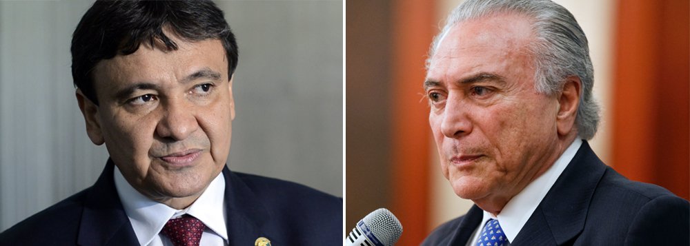 Carta dos governadores do Norte, Nordeste e Centro-Oeste cobra do governo Michel Temer a liberação de pelo menos R$ 14 bilhões devidos aos estados pela compensação da Lei Kandir; “Por que temos que fazer esse decreto de calamidade, criando um ambiente ruim para o país? Por que não fazemos isso através da negociação?”, questiona o governador do Piauí, Wellington Dias, que tem liderado as negociações; leia a íntegra da carta (Foto: Leonardo Attuch) Carta dos governadores do Norte, Nordeste e Centro-Oeste cobra do governo Michel Temer a liberação de pelo menos R$ 14 bilhões devidos aos estados pela compensação da Lei Kandir; “Por que temos que fazer esse decreto de calamidade, criando um ambiente ruim para o país? Por que não fazemos isso através da negociação?”, questiona o governador do Piauí, Wellington Dias, que tem liderado as negociações; leia a íntegra da carta