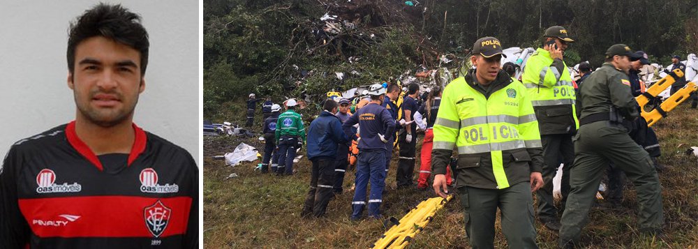 O atleta alagoano Arthur Brasiliano Maia estava no avião que levava a delegação da Chapecoense para Medellín, na Colômbia, que caiu na madrugada desta terça-feira (29); a família está angustiada diante da falta de informações; o pai de Arthur, Roberto Maia, disse que a tristeza é profunda, até porque a família esperava passar o Natal e o Ano Novo com o atleta, que já havia confirmado para os seus parentes sua vinda a Alagoas (Foto: Voney Malta) O atleta alagoano Arthur Brasiliano Maia estava no avião que levava a delegação da Chapecoense para Medellín, na Colômbia, que caiu na madrugada desta terça-feira (29); a família está angustiada diante da falta de informações; o pai de Arthur, Roberto Maia, disse que a tristeza é profunda, até porque a família esperava passar o Natal e o Ano Novo com o atleta, que já havia confirmado para os seus parentes sua vinda a Alagoas