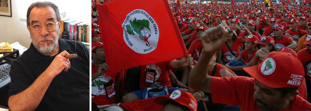 O jornalista e escritor Fernando Morais publicou em seu perfil no Facebook, na última terça (15), uma carta contra a criminalização do Movimento dos Trabalhadores Rurais Sem Terra (MST) e a invasão da Escola Nacional Florestan Fernandes (ENFF); o documento é assinado por mais de 50 entidades internacionais além de artistas e intelectuais como a atriz Camila Pitanga, os atores Wagner Moura e Danny Glover e o cantor Brian Eno (Foto: Valter Lima) O jornalista e escritor Fernando Morais publicou em seu perfil no Facebook, na última terça (15), uma carta contra a criminalização do Movimento dos Trabalhadores Rurais Sem Terra (MST) e a invasão da Escola Nacional Florestan Fernandes (ENFF); o documento é assinado por mais de 50 entidades internacionais além de artistas e intelectuais como a atriz Camila Pitanga, os atores Wagner Moura e Danny Glover e o cantor Brian Eno