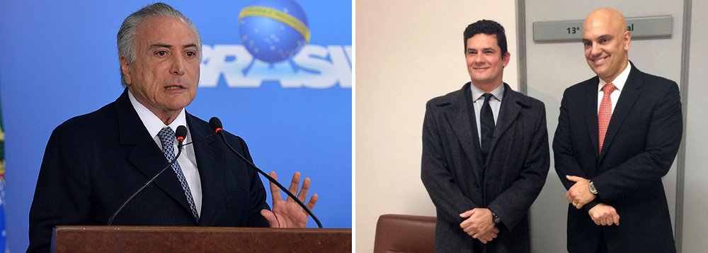 Para o jornalista Fernando Brito, editor do Tijolaço, não sobrevivem dúvidas sobre os motivos da fortuita visita do ministro da Justiça, Alexandre de Moraes, ao juiz Sérgio Moro e à força-tarefa da Lava Jato; "Os distraídos e ingênuos que achem que foi coincidência o desfecho da operação contra o ex-ministro Paulo Bernardo e, agora, a rápida disposição do juiz Sérgio Moro de dar prioridade aos 'imensos desvios de recursos' que estariam envolvidos em pelalinhos, churrasqueiras e um 'cafofo' no Guarujá que nem a Lula pertencem", afirma; "Nem mesmo os mais interessados na exclusão do governo legítimo conseguem manter algum tipo de esperança de que Temer possa ser uma solução para o país" (Foto: Aquiles Lins) Para o jornalista Fernando Brito, editor do Tijolaço, não sobrevivem dúvidas sobre os motivos da fortuita visita do ministro da Justiça, Alexandre de Moraes, ao juiz Sérgio Moro e à força-tarefa da Lava Jato; "Os distraídos e ingênuos que achem que foi coincidência o desfecho da operação contra o ex-ministro Paulo Bernardo e, agora, a rápida disposição do juiz Sérgio Moro de dar prioridade aos 'imensos desvios de recursos' que estariam envolvidos em pelalinhos, churrasqueiras e um 'cafofo' no Guarujá que nem a Lula pertencem", afirma; "Nem mesmo os mais interessados na exclusão do governo legítimo conseguem manter algum tipo de esperança de que Temer possa ser uma solução para o país"