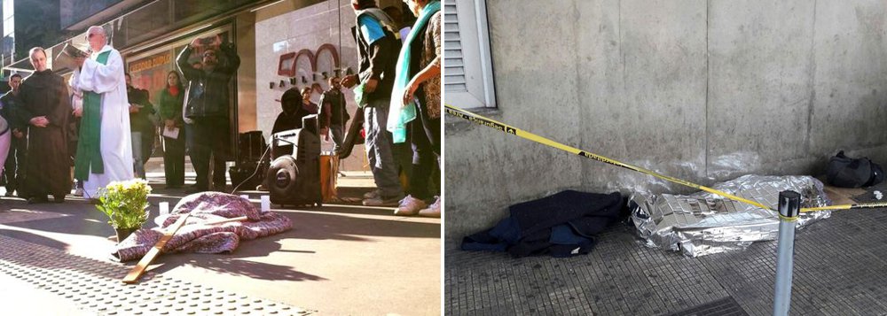 Mais um morador de rua morreu possivelmente em razão do frio na capital paulista, informou nesta terça-feira, 14, a Arquidiocese de São Paulo; Nailson Paulo da Silva, que aparentava 50 anos, morreu na rua Amazonas, Bom Retiro, região central; São Paulo tem batido recordes de baixas temperaturas. Na estação meteorológica da Capela do Socorro, a temperatura nesta madrugada foi de 3 graus, segundo o Centro de Gerenciamento de Emergência (CGE) (Foto: Aquiles Lins) Mais um morador de rua morreu possivelmente em razão do frio na capital paulista, informou nesta terça-feira, 14, a Arquidiocese de São Paulo; Nailson Paulo da Silva, que aparentava 50 anos, morreu na rua Amazonas, Bom Retiro, região central; São Paulo tem batido recordes de baixas temperaturas. Na estação meteorológica da Capela do Socorro, a temperatura nesta madrugada foi de 3 graus, segundo o Centro de Gerenciamento de Emergência (CGE)