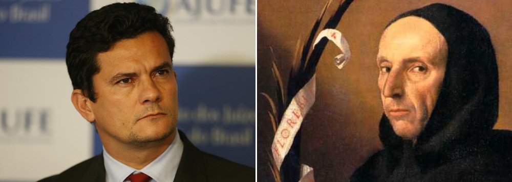 No dia em que o juiz Sérgio Moro publicou na Folha uma carta em que reclama do artigo do professor Rogério Cézar de Cerqueira Leite, em que ele traça um paralelo entre as ações de Sérgio Moro e as de Jerônimo Savonarola, poderoso religioso da Florença medieval, o jornalista Fernando Brito faz então outra comparação com o magistrado, desta vez com "uma figura bem menos medieval, a do Major Vidigal, com a qual ele talvez tenha travado contato nos bancos escolares, naquelas leituras de Memórias de um Sargento de Milícias, de Manuel Antonio de Almeida" (Foto: Gisele Federicce) No dia em que o juiz Sérgio Moro publicou na Folha uma carta em que reclama do artigo do professor Rogério Cézar de Cerqueira Leite, em que ele traça um paralelo entre as ações de Sérgio Moro e as de Jerônimo Savonarola, poderoso religioso da Florença medieval, o jornalista Fernando Brito faz então outra comparação com o magistrado, desta vez com "uma figura bem menos medieval, a do Major Vidigal, com a qual ele talvez tenha travado contato nos bancos escolares, naquelas leituras de Memórias de um Sargento de Milícias, de Manuel Antonio de Almeida"