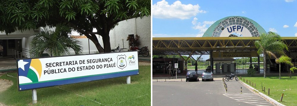 O secretário Estadual de Segurança Pública, Fábio Abreu, e o reitor da Universidade Federal do Piauí, José de Arimatéia Dantas Lopes, assinaram um convênio que vai possibilitar uma reestruturação do departamento científico por meio da troca no uso de tecnologias entre as duas instituições e conhecimento por parte dos alunos; com assinatura do parceria, a Secretaria de Segurança irá contar com todo o equipamento existente nos laboratórios da UFPI; em contrapartida, os estudantes da área de saúde receberão cadáveres para as aulas práticas e poderão realizar estágios no Departamento de Polícia Técnico Científica (Foto: Leonardo Lucena) O secretário Estadual de Segurança Pública, Fábio Abreu, e o reitor da Universidade Federal do Piauí, José de Arimatéia Dantas Lopes, assinaram um convênio que vai possibilitar uma reestruturação do departamento científico por meio da troca no uso de tecnologias entre as duas instituições e conhecimento por parte dos alunos; com assinatura do parceria, a Secretaria de Segurança irá contar com todo o equipamento existente nos laboratórios da UFPI; em contrapartida, os estudantes da área de saúde receberão cadáveres para as aulas práticas e poderão realizar estágios no Departamento de Polícia Técnico Científica