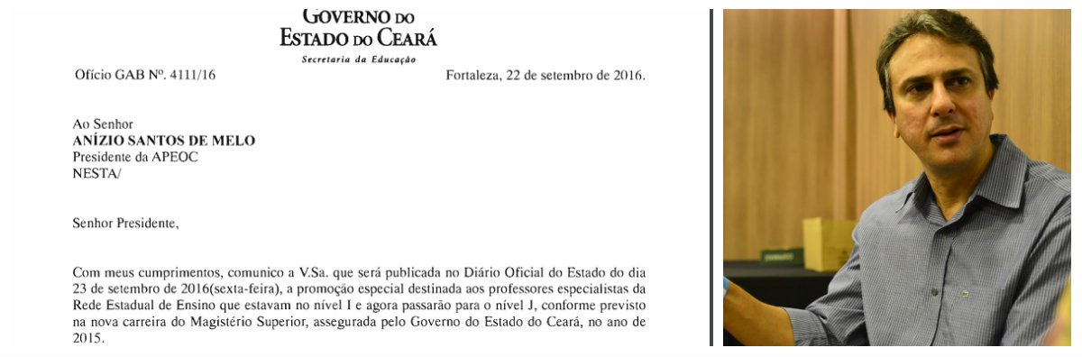 A medida atende os professores especialistas embarreirados há mais de cinco anos no nível I. A promoção será implantada na folha de outubro com pagamento em 1° de novembro. Em sua página no Facebook, o governador Camilo Santana anunciou a medida (Foto: Fatima 247) A medida atende os professores especialistas embarreirados há mais de cinco anos no nível I. A promoção será implantada na folha de outubro com pagamento em 1° de novembro. Em sua página no Facebook, o governador Camilo Santana anunciou a medida