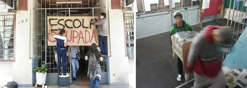 O balanço é do movimento Ocupa Paraná; no fim de semana, eram 50 as escolas ocupadas no estado; mais 40 foram ocupadas somente na manhã desta segunda (10); estudantes protestam contra a reforma do ensino médio (MP 746), que os manifestantes ironicamente chamam de "Lei Alexandre Frota", a PEC 241, que congela investimentos na educação por 20 anos, e contra o desmonte do ensino público pelo governo Beto Richa (PSDB); a tendência é que mais escolas sejam ocupadas (Foto: Leonardo Lucena) O balanço é do movimento Ocupa Paraná; no fim de semana, eram 50 as escolas ocupadas no estado; mais 40 foram ocupadas somente na manhã desta segunda (10); estudantes protestam contra a reforma do ensino médio (MP 746), que os manifestantes ironicamente chamam de "Lei Alexandre Frota", a PEC 241, que congela investimentos na educação por 20 anos, e contra o desmonte do ensino público pelo governo Beto Richa (PSDB); a tendência é que mais escolas sejam ocupadas