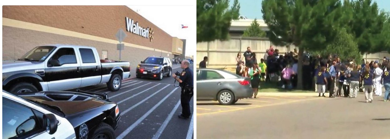 Ex-funcionário dos supermercados Walmart tomou reféns em um estabelecimento da rede no estado do Texas, EUA; "Todos os residentes são aconselhados a ficar longe dessa área. Há informações de que o sujeito está no interior e pode ter tomado reféns", disse a polícia do condado de Randall em um comunicado; tiros foram ouvidos no local, mas não há confirmações de mortos ou feridos por enquanto; segundo a mídia local, atirador for morto pela SWAT; caso acontece 48 horas após um tiroteio em uma boate gay da Florida ter deixado 49 mortos e 53 feridos (Foto: Paulo Emílio) Ex-funcionário dos supermercados Walmart tomou reféns em um estabelecimento da rede no estado do Texas, EUA; "Todos os residentes são aconselhados a ficar longe dessa área. Há informações de que o sujeito está no interior e pode ter tomado reféns", disse a polícia do condado de Randall em um comunicado; tiros foram ouvidos no local, mas não há confirmações de mortos ou feridos por enquanto; segundo a mídia local, atirador for morto pela SWAT; caso acontece 48 horas após um tiroteio em uma boate gay da Florida ter deixado 49 mortos e 53 feridos