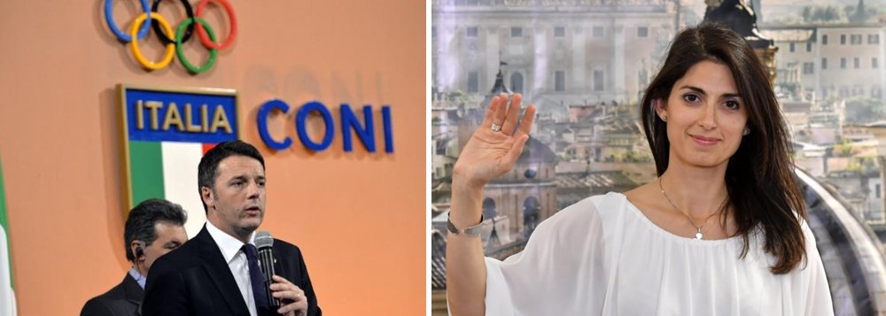 Um ano depois de ter oficializado a candidatura a cidade-sede dos Jogos Olímpicos e Paralímpicos de 2024, Roma voltou atrás. Nesta quarta-feira (21), a prefeita Virginia Raggi anunciou a retirada da capital italiana da disputa; a prefeita de Roma disse que não tem nada contra a Olimpíada, mas ressaltou que os Jogos viraram um negócio. "Não às Olimpíadas dos tijolos. Na prática, elas são uma espécie de cheque em branco assinado pelos países-sede. As Olimpíadas são um sonho que se torna pesadelo. É um negócio para os grandes lobbies, os grandes construtores" (Foto: Leonardo Attuch) Um ano depois de ter oficializado a candidatura a cidade-sede dos Jogos Olímpicos e Paralímpicos de 2024, Roma voltou atrás. Nesta quarta-feira (21), a prefeita Virginia Raggi anunciou a retirada da capital italiana da disputa; a prefeita de Roma disse que não tem nada contra a Olimpíada, mas ressaltou que os Jogos viraram um negócio. "Não às Olimpíadas dos tijolos. Na prática, elas são uma espécie de cheque em branco assinado pelos países-sede. As Olimpíadas são um sonho que se torna pesadelo. É um negócio para os grandes lobbies, os grandes construtores"