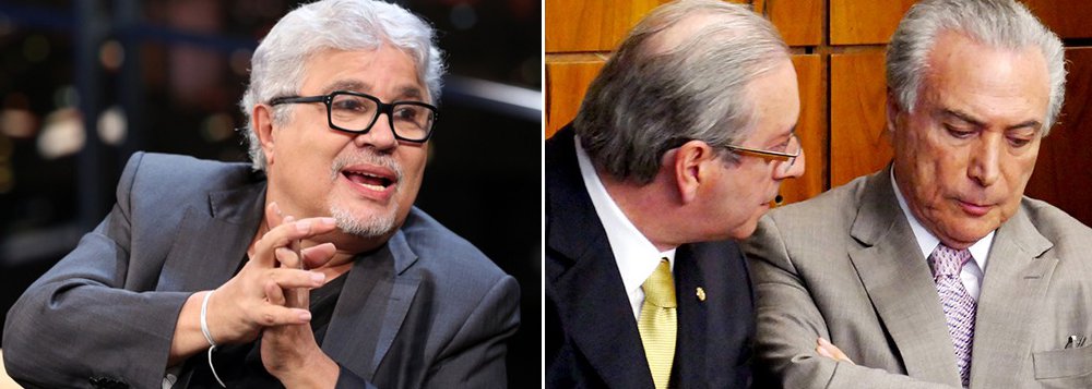 “Ouvi de líderes de quatro partidos, e de deputados de mais dois, que o governo tem dado claros sinais de que gostaria de salvar Cunha da cassação. Se não quisesse, ele já estaria pulverizado a essa altura”, disse o colunista Ricardo Noblat; ele cita ainda o pedido de ajuda de Cunha em conversa com o presidente interino Michel Temer no último domingo: 'Não se conhece a resposta de Temer. Mas Cunha e Temer compartilham segredos que, se revelados por Cunha, desgastariam a imagem do presidente interino e produziriam severos estragos em cabeças coroadas da República' (Foto: Roberta Namour) “Ouvi de líderes de quatro partidos, e de deputados de mais dois, que o governo tem dado claros sinais de que gostaria de salvar Cunha da cassação. Se não quisesse, ele já estaria pulverizado a essa altura”, disse o colunista Ricardo Noblat; ele cita ainda o pedido de ajuda de Cunha em conversa com o presidente interino Michel Temer no último domingo: 'Não se conhece a resposta de Temer. Mas Cunha e Temer compartilham segredos que, se revelados por Cunha, desgastariam a imagem do presidente interino e produziriam severos estragos em cabeças coroadas da República'