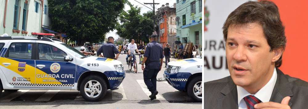 Guarda civil metropolitano foi preso em flagrante acusado de ter atingido com um tiro na nuca e matado um menino de 11 anos durante uma perseguição policial em Guaianazes, Zona Leste de São Paulo, na manhã de domingo; dois suspeitos de um assalto fugiram do local; o guarda foi liberado após pagamento de fiança; o prefeito Fernando Haddad considerou a abordagem como "equivocada", ordenou "apuração rigorosa do ocorrido" e afastou os agentes envolvidos no episódio até que "se esclareçam os fatos" (Foto: Paulo Emílio) Guarda civil metropolitano foi preso em flagrante acusado de ter atingido com um tiro na nuca e matado um menino de 11 anos durante uma perseguição policial em Guaianazes, Zona Leste de São Paulo, na manhã de domingo; dois suspeitos de um assalto fugiram do local; o guarda foi liberado após pagamento de fiança; o prefeito Fernando Haddad considerou a abordagem como "equivocada", ordenou "apuração rigorosa do ocorrido" e afastou os agentes envolvidos no episódio até que "se esclareçam os fatos"