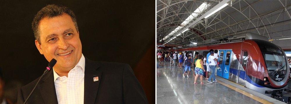 O governador Rui Costa anunciou nesta quarta-feira a licitação do trecho do Metrô de Salvador que vai ligar a Estação Pirajá ao bairro Águas Claras, o chamado 'tramo 3' da linha 1 do sistema; a licitação será lançada na próxima semana, em data a ser anunciada pelo governo do Estado; "O ritmo da obra será no nosso ritmo de fazer as coisas. Salvador tem pressa em oferecer aos baianos a melhor mobilidade urbana do país", afirmou Rui; o tramo 3 terá 5,5 quilômetros de extensão e mais duas estações: Campinas de Pirajá e Águas Claras/Cajazeiras (Foto: Romulo Faro) O governador Rui Costa anunciou nesta quarta-feira a licitação do trecho do Metrô de Salvador que vai ligar a Estação Pirajá ao bairro Águas Claras, o chamado 'tramo 3' da linha 1 do sistema; a licitação será lançada na próxima semana, em data a ser anunciada pelo governo do Estado; "O ritmo da obra será no nosso ritmo de fazer as coisas. Salvador tem pressa em oferecer aos baianos a melhor mobilidade urbana do país", afirmou Rui; o tramo 3 terá 5,5 quilômetros de extensão e mais duas estações: Campinas de Pirajá e Águas Claras/Cajazeiras