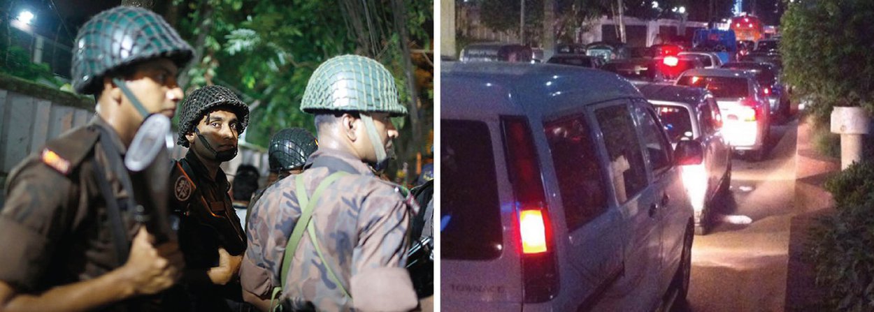 Homens armados atacaram um restaurante popular entre estrangeiros no setor diplomático da capital de Bangladesh, Daca; segundo o Departamento de Estado dos Estados Unidos, foram feitos reféns durante o ataque; três policiais foram feridos por disparos que tiveram início quando a polícia cercou o restaurante Holey Artisa (Foto: Paulo Emílio) Homens armados atacaram um restaurante popular entre estrangeiros no setor diplomático da capital de Bangladesh, Daca; segundo o Departamento de Estado dos Estados Unidos, foram feitos reféns durante o ataque; três policiais foram feridos por disparos que tiveram início quando a polícia cercou o restaurante Holey Artisa