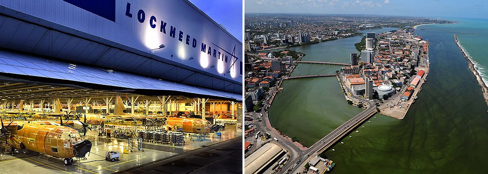 Uma das maiores empresas de tecnologia e defesa do mundo, a Lockheed Martin, juntamente com sua parceira Bravo Industries, anunciou que irá investir US$ 1 bilhão no Brasil; parte do investimento será empregado na implantação de uma base de manutenção de turbinas aéreas no Recife que atendereá aeronaves da América Latina e da África (Foto: Paulo Emílio) Uma das maiores empresas de tecnologia e defesa do mundo, a Lockheed Martin, juntamente com sua parceira Bravo Industries, anunciou que irá investir US$ 1 bilhão no Brasil; parte do investimento será empregado na implantação de uma base de manutenção de turbinas aéreas no Recife que atendereá aeronaves da América Latina e da África