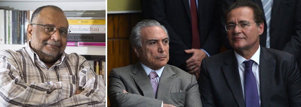 Colunista Jorge Bastos Moreno, um dos mais próximos jornalistas do presidente interino Michel Temer, avisa neste sábado, 23, que se Temer resolver vetar a indicação do deputado Marx Beltrão (PMDB-AL), réu no STF, para o Ministério do Turismo, apadrinhado do presidente do Senado, Renan Calheiros (PMDB), sofrerá retaliações; "Se prevalecer, como parece, o veto a Beltrão, a quase um mês da votação do impeachment, Temer sabe que até lá vai viver em um verdadeiro inferno de ameaças e chantagens. É essa briga que o governo avalia se, a esta altura, vale ou não comprar", afirma (Foto: Aquiles Lins) Colunista Jorge Bastos Moreno, um dos mais próximos jornalistas do presidente interino Michel Temer, avisa neste sábado, 23, que se Temer resolver vetar a indicação do deputado Marx Beltrão (PMDB-AL), réu no STF, para o Ministério do Turismo, apadrinhado do presidente do Senado, Renan Calheiros (PMDB), sofrerá retaliações; "Se prevalecer, como parece, o veto a Beltrão, a quase um mês da votação do impeachment, Temer sabe que até lá vai viver em um verdadeiro inferno de ameaças e chantagens. É essa briga que o governo avalia se, a esta altura, vale ou não comprar", afirma