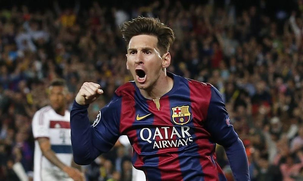 Lionel Messi, do Barcelona, comemora gol marcado sobre o Bayern de Munique, pela partida de ida das semifinais da Liga dos Campeões, em Barcelona. 06/05/2015 REUTERS/Gustau Nacarino
(Foto: Paulo Emílio) Lionel Messi, do Barcelona, comemora gol marcado sobre o Bayern de Munique, pela partida de ida das semifinais da Liga dos Campeões, em Barcelona. 06/05/2015 REUTERS/Gustau Nacarino
