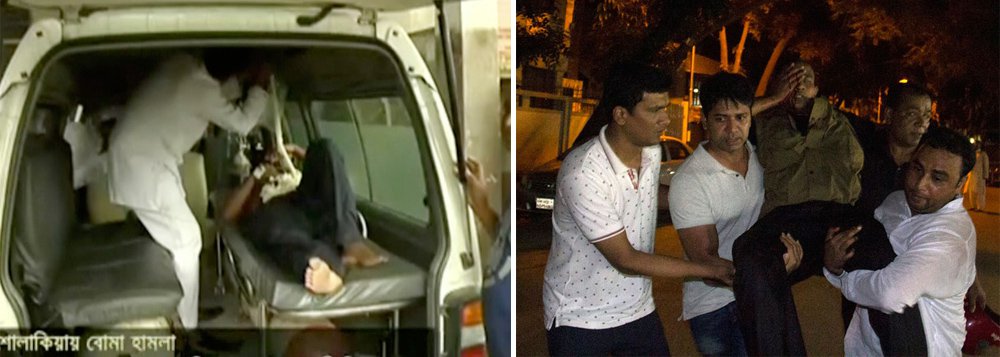 Militantes atacaram policiais de Bangladesh que protegiam o maior festival do país que marca o fim do Ramadan, matando três pessoas e ferindo outras 14, dias após o Estado Islâmico reivindicar responsabilidade por um grande ataque na capital e alertar sobre mais violência; dois agressores foram mortos e três foram presos, disseram autoridades (Foto: Paulo Emílio) Militantes atacaram policiais de Bangladesh que protegiam o maior festival do país que marca o fim do Ramadan, matando três pessoas e ferindo outras 14, dias após o Estado Islâmico reivindicar responsabilidade por um grande ataque na capital e alertar sobre mais violência; dois agressores foram mortos e três foram presos, disseram autoridades