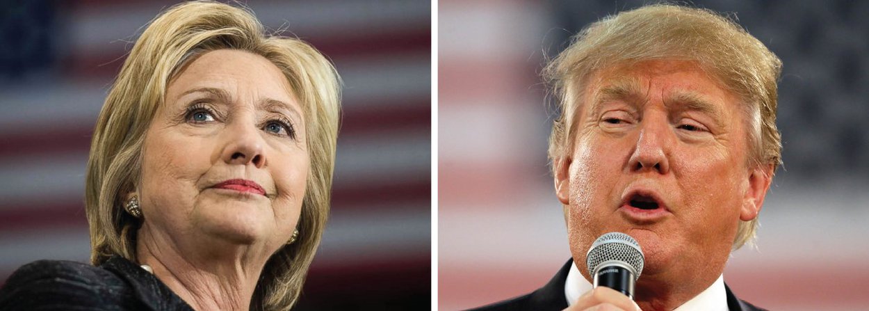 A vantagem de Hillary Clinton, candidata democrata à Presidência dos Estados Unidos, sobre o republicano Donald Trump entre os prováveis eleitores norte-americanos caiu para a casa de um dígito pela primeira vez em quase duas semanas, de acordo com pesquisa da Reuters/Ipsos divulgada nesta sexta (1º); o levantamento realizado de 27 de junho a 1° de julho mostrou uma vantagem de 9,4 pontos percentuais para a ex-secretária de Estado sobre o empresário de Nova York, uma leve redução em relação à liderança de 11,2 pontos da pesquisa anterior feita no período de cinco dias terminado em 28 de junho (Foto: Valter Lima) A vantagem de Hillary Clinton, candidata democrata à Presidência dos Estados Unidos, sobre o republicano Donald Trump entre os prováveis eleitores norte-americanos caiu para a casa de um dígito pela primeira vez em quase duas semanas, de acordo com pesquisa da Reuters/Ipsos divulgada nesta sexta (1º); o levantamento realizado de 27 de junho a 1° de julho mostrou uma vantagem de 9,4 pontos percentuais para a ex-secretária de Estado sobre o empresário de Nova York, uma leve redução em relação à liderança de 11,2 pontos da pesquisa anterior feita no período de cinco dias terminado em 28 de junho