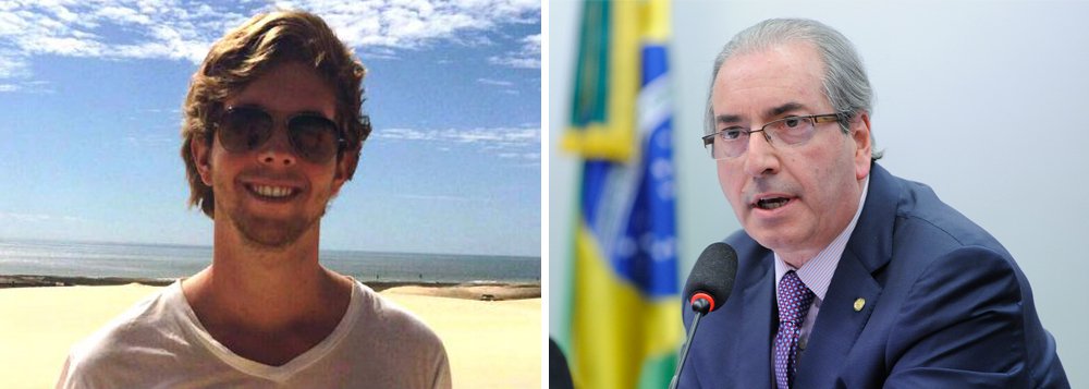 Em uma decisão desta segunda-feira, o juiz federal Tiago Bologna Dias entendeu haver “desvio de finalidade” na concessão do benefício e determinou liminarmente a suspensão do passaporte diplomático de Felipe Dytz da Cunha; “Obviamente, irei recorrer dessa absurda decisão de uma ação popular e sem razão. O passaporte de meu filho, encontra se dentro das normas legais para a sua concessão”, afirmou Eduardo Cunha, réu em duas ações penais no Supremo Tribunal Federal acusado de corrupção e lavagem de dinheiro
(Foto: Roberta Namour) Em uma decisão desta segunda-feira, o juiz federal Tiago Bologna Dias entendeu haver “desvio de finalidade” na concessão do benefício e determinou liminarmente a suspensão do passaporte diplomático de Felipe Dytz da Cunha; “Obviamente, irei recorrer dessa absurda decisão de uma ação popular e sem razão. O passaporte de meu filho, encontra se dentro das normas legais para a sua concessão”, afirmou Eduardo Cunha, réu em duas ações penais no Supremo Tribunal Federal acusado de corrupção e lavagem de dinheiro