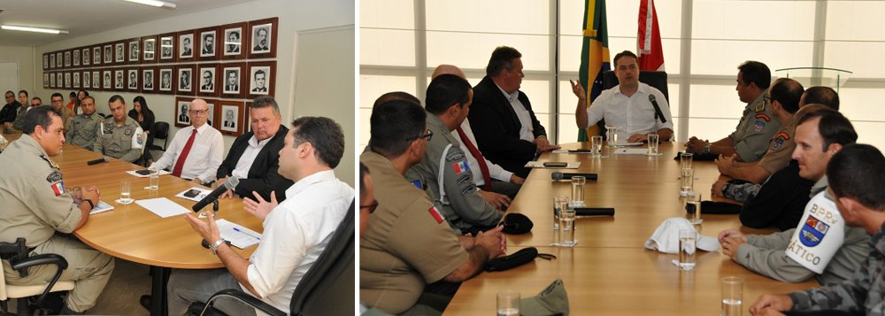 O governador Renan Filho (PMDB) vai publicar do decreto que garante a efetivação de 98 praças aprovados no concurso público de 2006 e que estavam em situação de precariedade desde que entraram no serviço público por determinação da Justiça; decisão será publicada no Diário Oficial do Estado ainda nesta semana (Foto: Voney Malta) O governador Renan Filho (PMDB) vai publicar do decreto que garante a efetivação de 98 praças aprovados no concurso público de 2006 e que estavam em situação de precariedade desde que entraram no serviço público por determinação da Justiça; decisão será publicada no Diário Oficial do Estado ainda nesta semana