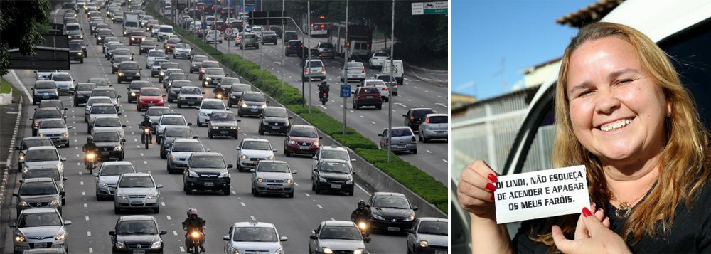 O uso do farol baixo aceso durante o dia em rodovias será obrigatório a partir da próxima sexta-feira (8); quem for flagrado com as luzes apagadas será multado em R$ 85,13 e terá quatro pontos na carteira de habilitação; objetivo da medida é aumentar a segurança nas estradas, reduzindo o número de acidentes frontais; de acordo com a Polícia Rodoviária Federal, o uso de faróis durante o dia permite que o veículo seja visualizado a uma distância de 3 quilômetros por quem trafega em sentido contrário; o farol baixo não pode ser substituído por farol de milha, farol de neblina ou farolete (Foto: Romulo Faro) O uso do farol baixo aceso durante o dia em rodovias será obrigatório a partir da próxima sexta-feira (8); quem for flagrado com as luzes apagadas será multado em R$ 85,13 e terá quatro pontos na carteira de habilitação; objetivo da medida é aumentar a segurança nas estradas, reduzindo o número de acidentes frontais; de acordo com a Polícia Rodoviária Federal, o uso de faróis durante o dia permite que o veículo seja visualizado a uma distância de 3 quilômetros por quem trafega em sentido contrário; o farol baixo não pode ser substituído por farol de milha, farol de neblina ou farolete