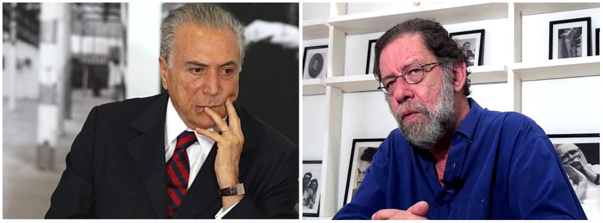 Num duro artigo para o jornal argentino Página 12, o escritor Eric Nepomuceno aponta o aumento do cerco ao interino Michel Temer. "É preciso reconhecer: nem sempre se registra, na história do mundo, um governo que reúne tantos acusados de corrupção promovendo um golpe institucional em nome da moralidade", diz ele. Nepomuceno diz, ainda, que o golpe idiotizou a classe média. "As classes médias, idiotizadas pelos meios oligopólicos de comunicação, se deram conta de ter sido manipuladas como massa de manobra pelo que existe de pior na apodrecida classe política brasileira" (Foto: Leonardo Attuch) Num duro artigo para o jornal argentino Página 12, o escritor Eric Nepomuceno aponta o aumento do cerco ao interino Michel Temer. "É preciso reconhecer: nem sempre se registra, na história do mundo, um governo que reúne tantos acusados de corrupção promovendo um golpe institucional em nome da moralidade", diz ele. Nepomuceno diz, ainda, que o golpe idiotizou a classe média. "As classes médias, idiotizadas pelos meios oligopólicos de comunicação, se deram conta de ter sido manipuladas como massa de manobra pelo que existe de pior na apodrecida classe política brasileira"