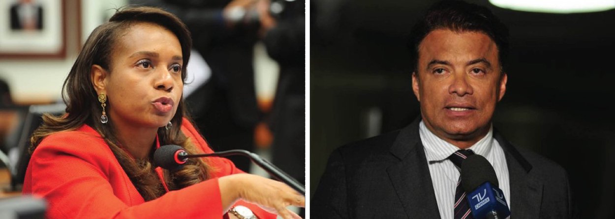 A aprovação do relatório pela cassação do presidente afastado da Câmara, Eduardo Cunha, foi definido pelos votos de Tia Eron (PRB-BA) e Wladimir Costa (SD-PA); nesta terça (14), antes do início da reunião do Conselho de Ética, havia suspense em torno do voto da deputada baiana, que ainda não havia declarado a sua decisão; citando Darcy Ribeiro e Umberto Eco, durante o seu voto, Tia Eron disse que é preciso trabalhar para não “chafurdar o Brasil”; já Wladimir Costa, que já havia declarado ser contra o relatório, mudou de posição no último momento e votou pela cassação de Cunha (Foto: Valter Lima) A aprovação do relatório pela cassação do presidente afastado da Câmara, Eduardo Cunha, foi definido pelos votos de Tia Eron (PRB-BA) e Wladimir Costa (SD-PA); nesta terça (14), antes do início da reunião do Conselho de Ética, havia suspense em torno do voto da deputada baiana, que ainda não havia declarado a sua decisão; citando Darcy Ribeiro e Umberto Eco, durante o seu voto, Tia Eron disse que é preciso trabalhar para não “chafurdar o Brasil”; já Wladimir Costa, que já havia declarado ser contra o relatório, mudou de posição no último momento e votou pela cassação de Cunha