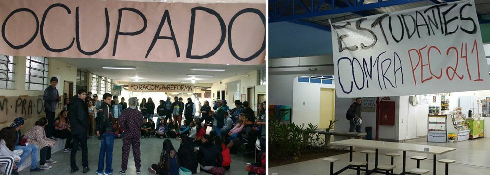 Estudantes e servidores técnico-administrativos do estado ocuparam duas universidades e pelo menos dois institutos federais - o do Norte de Minas e o do Triângulo Mineiro - contra a PEC 241 que limita os gastos públicos pelos próximos 20 anos; em Diamantina, por exemplo, estudantes e funcionários fecharam o acesso ao câmpus JK da Federal dos Vales do Jequitinhonha e Mucuri, e o câmpus Januária (Foto: Leonardo Lucena) Estudantes e servidores técnico-administrativos do estado ocuparam duas universidades e pelo menos dois institutos federais - o do Norte de Minas e o do Triângulo Mineiro - contra a PEC 241 que limita os gastos públicos pelos próximos 20 anos; em Diamantina, por exemplo, estudantes e funcionários fecharam o acesso ao câmpus JK da Federal dos Vales do Jequitinhonha e Mucuri, e o câmpus Januária