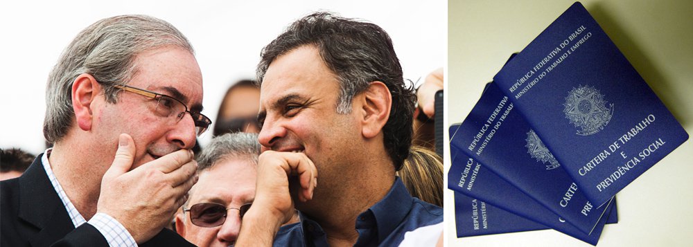 Esse foi o preço pago pela população brasileira pela aliança entre o senador Aécio Neves (PSDB-MG) e o ex-deputado Eduardo Cunha (PMDB-RJ), que paralisou o País com a política do "quanto pior, melhor", colocada em marcha para criar as condições para o afastamento da presidente Dilma Rousseff; dados foram divulgados hoje pelo Ministério do Trabalho e representam o pior resultado desde 1985; além da perda de postos de trabalho, houve ainda uma queda de 2,56% na renda média dos trabalhadores; no início de 2015, um dos líderes do PSDB, o ex-governador Alberto Goldman, indicou o caminho, ao dizer que o impeachment só viria se houvesse deterioração econômica – ou seja, "quanto pior, melhor" (Foto: Leonardo Attuch) Esse foi o preço pago pela população brasileira pela aliança entre o senador Aécio Neves (PSDB-MG) e o ex-deputado Eduardo Cunha (PMDB-RJ), que paralisou o País com a política do "quanto pior, melhor", colocada em marcha para criar as condições para o afastamento da presidente Dilma Rousseff; dados foram divulgados hoje pelo Ministério do Trabalho e representam o pior resultado desde 1985; além da perda de postos de trabalho, houve ainda uma queda de 2,56% na renda média dos trabalhadores; no início de 2015, um dos líderes do PSDB, o ex-governador Alberto Goldman, indicou o caminho, ao dizer que o impeachment só viria se houvesse deterioração econômica – ou seja, "quanto pior, melhor"