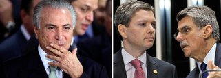 "Foi um fim de semana de pesadelo para Temer", analisa Alex Solnik, lembrando que no sábado à noite o presidente interino "se encontrou com o ministro Gilmar Mendes, atual presidente do TSE, o que não pegou bem"; neste domingo mais um ministro de seu governo foi alvo de uma "bomba do Fantástico" e "é evidente que também vai cair"; e ainda a informação de que Michel Temer colocou dois imóveis no valor de R$ 2 milhões em nome de seu filho de sete anos, o que "pode ser entendido como uma evidente manobra para esconder patrimônio, pois ele declarou à Receita patrimônio de apenas R$ 800 mil"; jornalista conclui ainda que a TV Globo "não está disposta a ajudar Temer na mesma medida em que atrapalhou Dilma" (Foto: Alex Solnik) "Foi um fim de semana de pesadelo para Temer", analisa Alex Solnik, lembrando que no sábado à noite o presidente interino "se encontrou com o ministro Gilmar Mendes, atual presidente do TSE, o que não pegou bem"; neste domingo mais um ministro de seu governo foi alvo de uma "bomba do Fantástico" e "é evidente que também vai cair"; e ainda a informação de que Michel Temer colocou dois imóveis no valor de R$ 2 milhões em nome de seu filho de sete anos, o que "pode ser entendido como uma evidente manobra para esconder patrimônio, pois ele declarou à Receita patrimônio de apenas R$ 800 mil"; jornalista conclui ainda que a TV Globo "não está disposta a ajudar Temer na mesma medida em que atrapalhou Dilma"