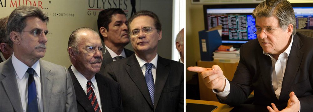 Ex-presidente da Transpetro e delator da Operação Lava Jato Sérgio Machado disse em depoimento ter conversado com o presidente do Senado, Renan Calheiros (AL), com o senador Romero Jucá (RR) e com o ex-presidente da República José Sarney, todos do PMDB, sobre os riscos dos acordos de leniência das empreiteiras, principalmente Queiroz Galvão e Camargo Corrêa; "porque empresas que poderiam vir a fazer delação tinham mantido relações com o depoente e feito doações de vantagens ilícitas" (Foto: Roberta Namour) Ex-presidente da Transpetro e delator da Operação Lava Jato Sérgio Machado disse em depoimento ter conversado com o presidente do Senado, Renan Calheiros (AL), com o senador Romero Jucá (RR) e com o ex-presidente da República José Sarney, todos do PMDB, sobre os riscos dos acordos de leniência das empreiteiras, principalmente Queiroz Galvão e Camargo Corrêa; "porque empresas que poderiam vir a fazer delação tinham mantido relações com o depoente e feito doações de vantagens ilícitas"