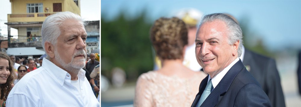 Presente aos festejos do Dois de Julho (comemoração da independência da Bahia) neste sábado, o ex-ministro Jaques Wagner disse que "a ruindade" do vice-presidente em exercício, Michel Temer, vai contribuir "decisivamente" para que o Senado reprove em plenário o impeachment da presidente eleita Dilma Rousseff; "O governo tem uma ilegitimidade de raiz. Ele não foi eleito para isso. Esse processo não é de impeachment. Na verdade, a cada dia que passa, fica mais ridículo. Havia, claro, uma dificuldade de articulação, mas impeachment não foi criado para isso"; Wagner estima que Dilma terá "28, 30 votos" para barrar o impeachment no Senado (Foto: Romulo Faro) Presente aos festejos do Dois de Julho (comemoração da independência da Bahia) neste sábado, o ex-ministro Jaques Wagner disse que "a ruindade" do vice-presidente em exercício, Michel Temer, vai contribuir "decisivamente" para que o Senado reprove em plenário o impeachment da presidente eleita Dilma Rousseff; "O governo tem uma ilegitimidade de raiz. Ele não foi eleito para isso. Esse processo não é de impeachment. Na verdade, a cada dia que passa, fica mais ridículo. Havia, claro, uma dificuldade de articulação, mas impeachment não foi criado para isso"; Wagner estima que Dilma terá "28, 30 votos" para barrar o impeachment no Senado