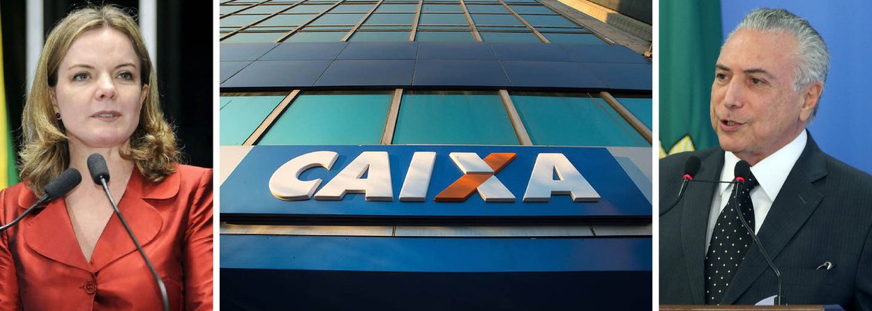 "Nesses tempos de inflação alta e empregos em baixa, o governo interino resolveu utilizar um importante instrumento de política social, a Caixa Econômica Federal, como socorro aos mais ricos. A CEF vai financiar imóveis de até R$ 3 milhões e o percentual de financiamento para essa faixa mais alta vai subir de 70% para 80%. É uma clara distorção do papel do banco"; a afirmação é da senadora Gleisi Hoffmann; para ela, "já que a diretoria do banco conseguiu outras fontes de recursos (incluindo FGTS, emissão de letras financeiras e liberação de depósitos compulsórios) e diz ter "dinheiro sobrando", o governo poderia combater a recessão com programas que beneficiassem os mais pobres, que são os mais atingidos com a crise econômica" (Foto: Gleisi Hoffmann) "Nesses tempos de inflação alta e empregos em baixa, o governo interino resolveu utilizar um importante instrumento de política social, a Caixa Econômica Federal, como socorro aos mais ricos. A CEF vai financiar imóveis de até R$ 3 milhões e o percentual de financiamento para essa faixa mais alta vai subir de 70% para 80%. É uma clara distorção do papel do banco"; a afirmação é da senadora Gleisi Hoffmann; para ela, "já que a diretoria do banco conseguiu outras fontes de recursos (incluindo FGTS, emissão de letras financeiras e liberação de depósitos compulsórios) e diz ter "dinheiro sobrando", o governo poderia combater a recessão com programas que beneficiassem os mais pobres, que são os mais atingidos com a crise econômica"