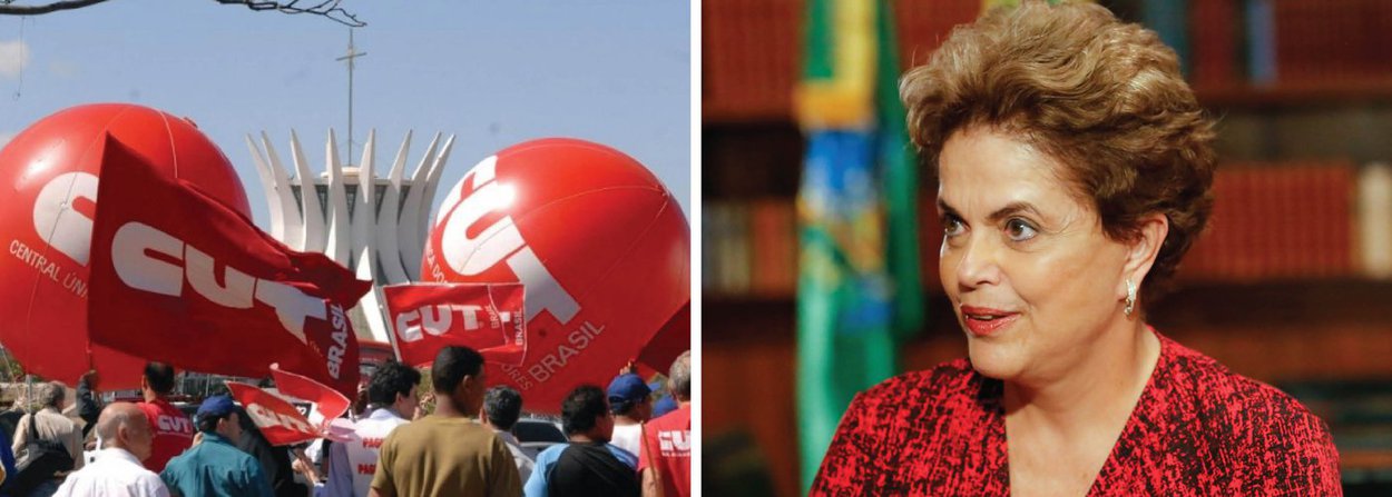 Executiva Nacional da Central Única dos Trabalhadores divulga posicionamento em que esclarece não ser favorável à convocação de um plebiscito sobre novas eleições, o que reduziria o mandato constitucional da presidente Dilma Rousseff; "A CUT esclarece que esta não é a posição da central. Ao mesmo tempo, a CUT considera que as iniciativas dos senadores ou da própria presidenta Dilma fazem parte de suas prerrogativas, que respeitamos se isto contribuir para a saída democrática na luta contra o golpe", diz o texto (Foto: Gisele Federicce) Executiva Nacional da Central Única dos Trabalhadores divulga posicionamento em que esclarece não ser favorável à convocação de um plebiscito sobre novas eleições, o que reduziria o mandato constitucional da presidente Dilma Rousseff; "A CUT esclarece que esta não é a posição da central. Ao mesmo tempo, a CUT considera que as iniciativas dos senadores ou da própria presidenta Dilma fazem parte de suas prerrogativas, que respeitamos se isto contribuir para a saída democrática na luta contra o golpe", diz o texto