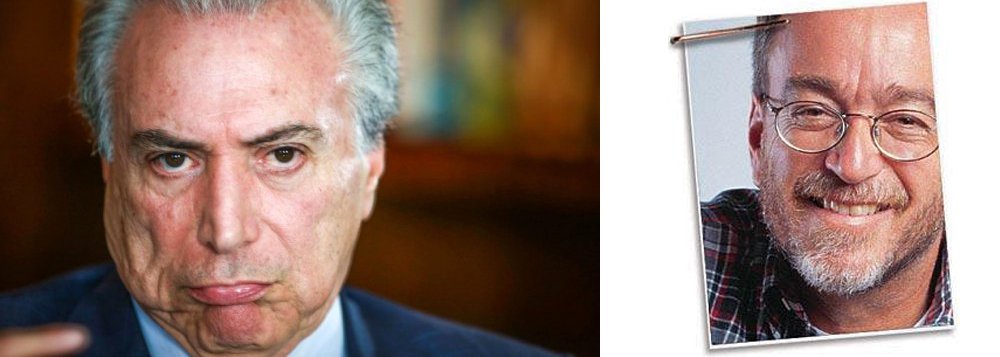 "Caro Temer: você conseguiu destruir até a alegria que deveria preceder um acontecimento como as Olimpíadas", diz o jornalista Paulo Nogueira, em carta aberta ao interino Michel Temer; "Você foi uma vergonha até como interino. Agiu indevidamente como se fosse titular. Usou a caneta provisória para comprar a permanência numa posição que não é a sua. Distribuiu sem nenhum pudor cargos para senadores corruptíveis, que se deixam seduzir pelo brilho frio das moedas" (Foto: Leonardo Attuch) "Caro Temer: você conseguiu destruir até a alegria que deveria preceder um acontecimento como as Olimpíadas", diz o jornalista Paulo Nogueira, em carta aberta ao interino Michel Temer; "Você foi uma vergonha até como interino. Agiu indevidamente como se fosse titular. Usou a caneta provisória para comprar a permanência numa posição que não é a sua. Distribuiu sem nenhum pudor cargos para senadores corruptíveis, que se deixam seduzir pelo brilho frio das moedas"