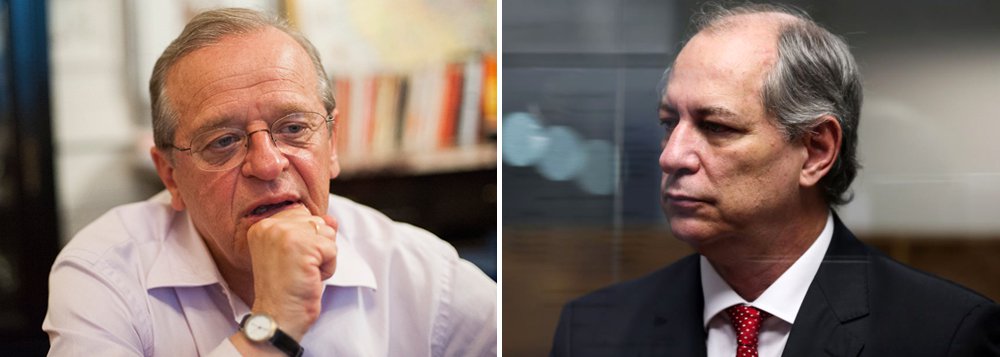 Ex-governador do Rio Grande do Sul, Tarso Genro afirmou que, neste momento, está se dedicando a “trabalhar, fora de qualquer holofote, por uma nova frente política, sem projetar qualquer questão de natureza eleitoral”; “Estou fazendo isso, sem contrariar qualquer normativa do PT, mas de forma paralela a sua direção”; ele recebeu uma visita do ex-governador do Ceará e pré-candidato à Presidência da República pelo PDT, Ciro Gomes, mas negou que um dos temas da conversa tenha sido a composição de uma chapa para as eleições presidenciais de 2018; “Falar, neste momento, numa chapa Lula-Ciro, ou vice-versa, Ciro-Tarso, ou vice-versa, ou qualquer outra, é totalmente fora da realidade” (Foto: Roberta Namour) Ex-governador do Rio Grande do Sul, Tarso Genro afirmou que, neste momento, está se dedicando a “trabalhar, fora de qualquer holofote, por uma nova frente política, sem projetar qualquer questão de natureza eleitoral”; “Estou fazendo isso, sem contrariar qualquer normativa do PT, mas de forma paralela a sua direção”; ele recebeu uma visita do ex-governador do Ceará e pré-candidato à Presidência da República pelo PDT, Ciro Gomes, mas negou que um dos temas da conversa tenha sido a composição de uma chapa para as eleições presidenciais de 2018; “Falar, neste momento, numa chapa Lula-Ciro, ou vice-versa, Ciro-Tarso, ou vice-versa, ou qualquer outra, é totalmente fora da realidade”