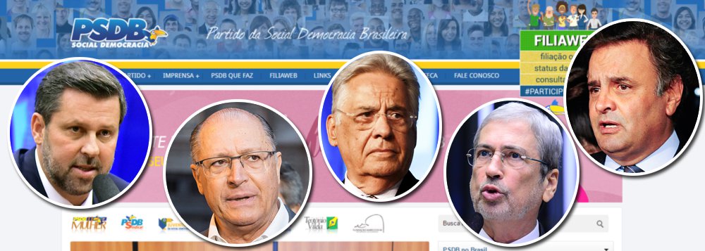 Partido que assumiu viés moralista nos últimos anos não soltou um pio na tarde desta quarta-feira 19, quando o deputado cassado Eduardo Cunha (PMDB-RJ) foi preso por determinação do juiz Sérgio Moro; no Congresso, o presidente do PSDB e senador Aécio Neves (MG), que já teve o nome citado por vários delatores na Lava Jato, frustrou os jornalistas hoje ao passar direto sem comentar o caso Cunha (confira o vídeo); outras lideranças, como o ex-presidente Fernando Henrique Cardoso, o governador Geraldo Alckmin e o deputado Carlos Sampaio também nada disseram até o momento; apenas o deputado Antônio Imbassahy (BA), líder do PSDB na Câmara, soltou uma nota discreta sobre o assunto (Foto: Gisele Federicce) Partido que assumiu viés moralista nos últimos anos não soltou um pio na tarde desta quarta-feira 19, quando o deputado cassado Eduardo Cunha (PMDB-RJ) foi preso por determinação do juiz Sérgio Moro; no Congresso, o presidente do PSDB e senador Aécio Neves (MG), que já teve o nome citado por vários delatores na Lava Jato, frustrou os jornalistas hoje ao passar direto sem comentar o caso Cunha (confira o vídeo); outras lideranças, como o ex-presidente Fernando Henrique Cardoso, o governador Geraldo Alckmin e o deputado Carlos Sampaio também nada disseram até o momento; apenas o deputado Antônio Imbassahy (BA), líder do PSDB na Câmara, soltou uma nota discreta sobre o assunto