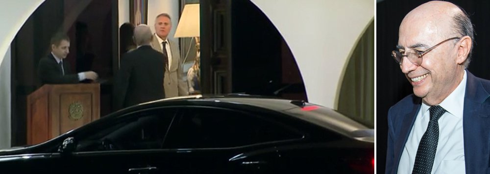 Parlamentares chegaram a ficar irritados com o ministro da Fazenda, Henrique Meirelles, em jantar organizado por Renan Calheiros e que teve o boicote de senadores da oposição; eles esperavam que o ministro fosse mais claro em relação ao aumento de salários do funcionalismo, já que a previsão é de que eles terão um impacto de R$ 67,7 bilhões até 2019; "Ou estamos à beira do abismo ou não estamos. O governo não pode vir aqui e querer dar uma de Pôncio Pilatos e lavar as mãos. O ministro perdeu a enorme oportunidade de fazer uma reflexão mais aprofundada sobre a conjuntura do país", teria afirmado um deles (Foto: Roberta Namour) Parlamentares chegaram a ficar irritados com o ministro da Fazenda, Henrique Meirelles, em jantar organizado por Renan Calheiros e que teve o boicote de senadores da oposição; eles esperavam que o ministro fosse mais claro em relação ao aumento de salários do funcionalismo, já que a previsão é de que eles terão um impacto de R$ 67,7 bilhões até 2019; "Ou estamos à beira do abismo ou não estamos. O governo não pode vir aqui e querer dar uma de Pôncio Pilatos e lavar as mãos. O ministro perdeu a enorme oportunidade de fazer uma reflexão mais aprofundada sobre a conjuntura do país", teria afirmado um deles